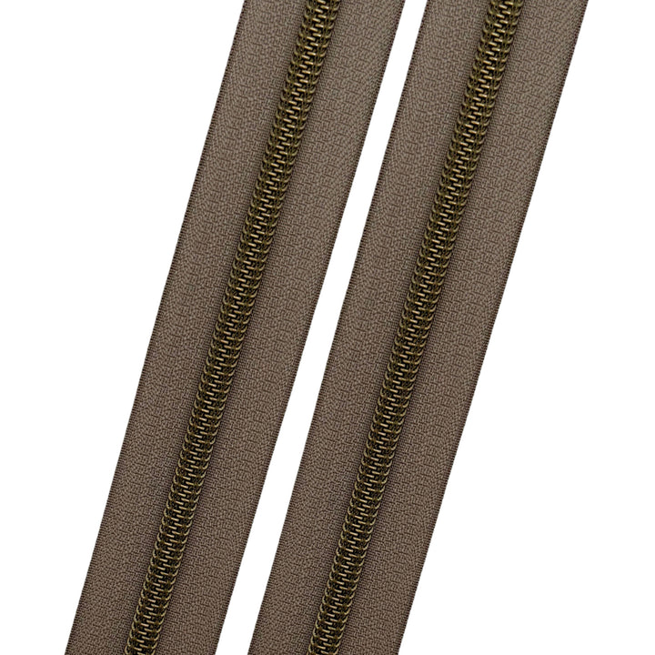 Peppercorn - #5 Bronze Nylon Coil Zipper Tape