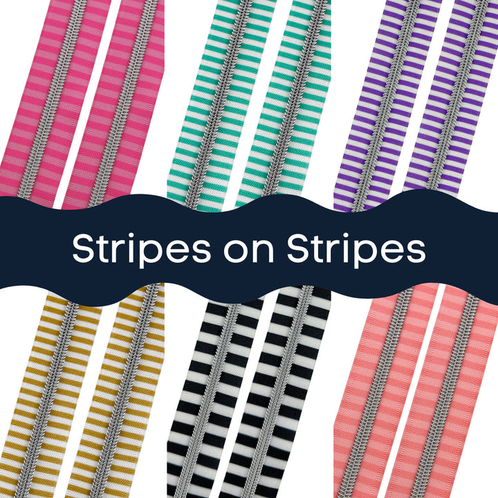 Stripes on Stripes - Zipper Tape Bundle