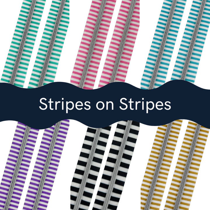 Stripes on Stripes - Zipper Tape Bundle