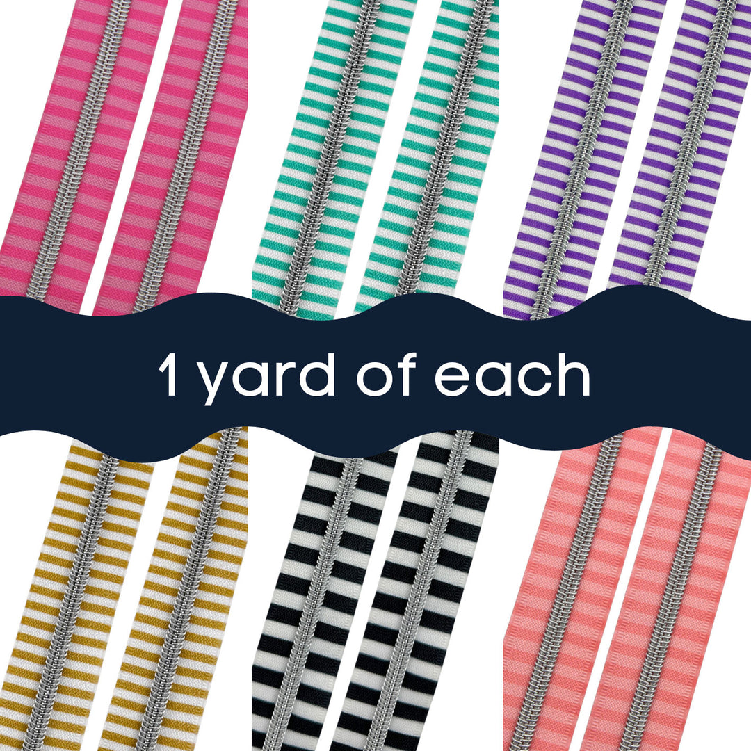 Stripes on Stripes - Zipper Tape Bundle