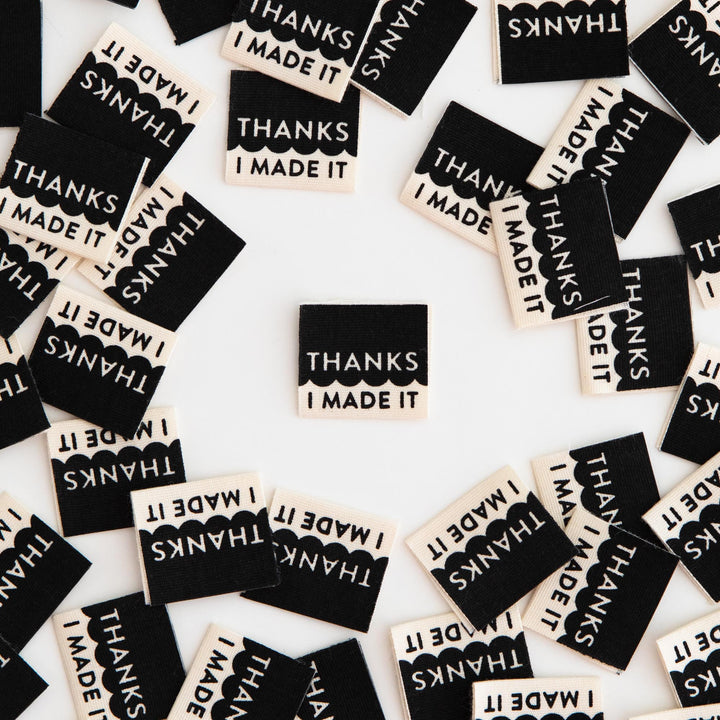 Thanks I Made It - Woven Labels