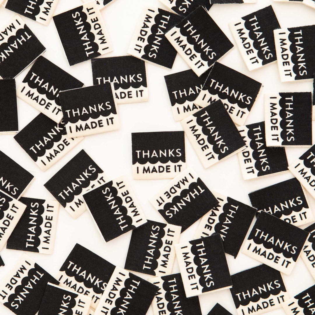 Thanks I Made It - Woven Labels