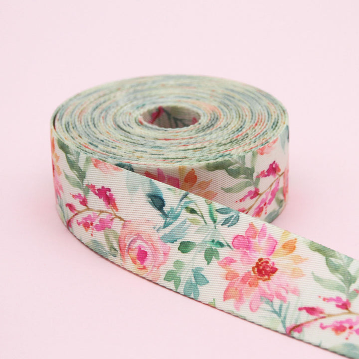 Blooming Elegance - Printed Webbing