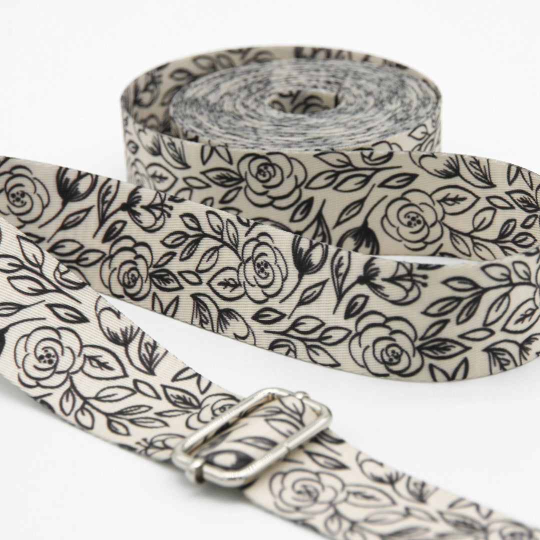 Inked Rose - Printed Webbing