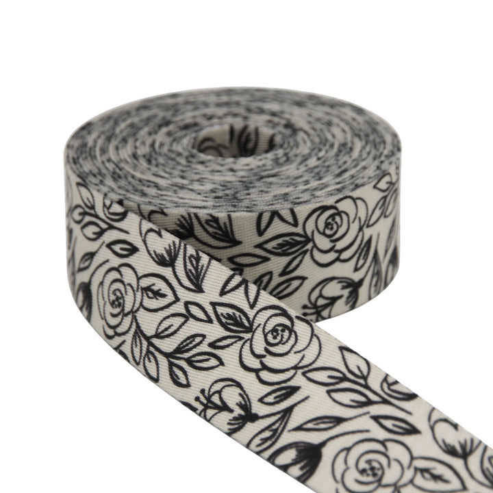 Inked Rose - Printed Webbing