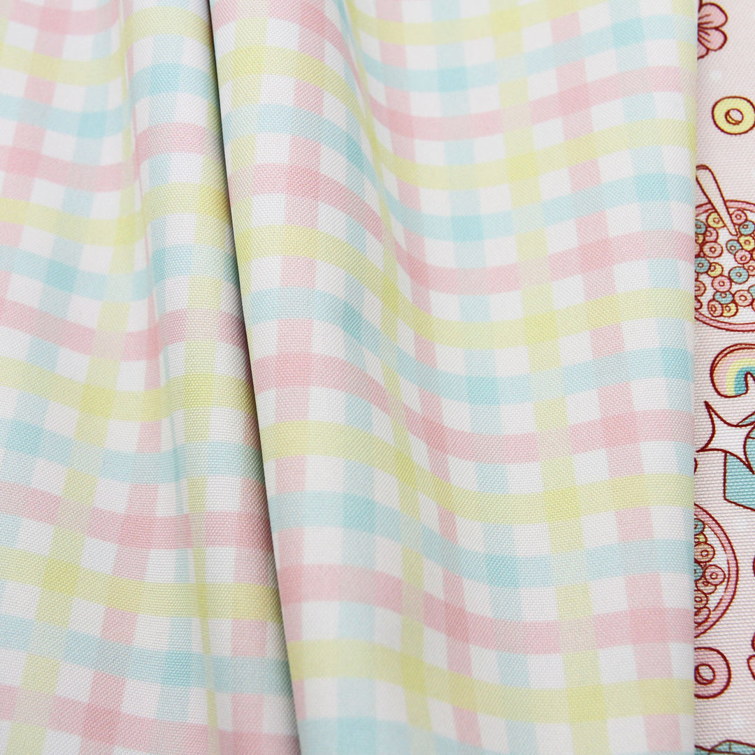 Pastel Gingham - SilkyFlow Fabric