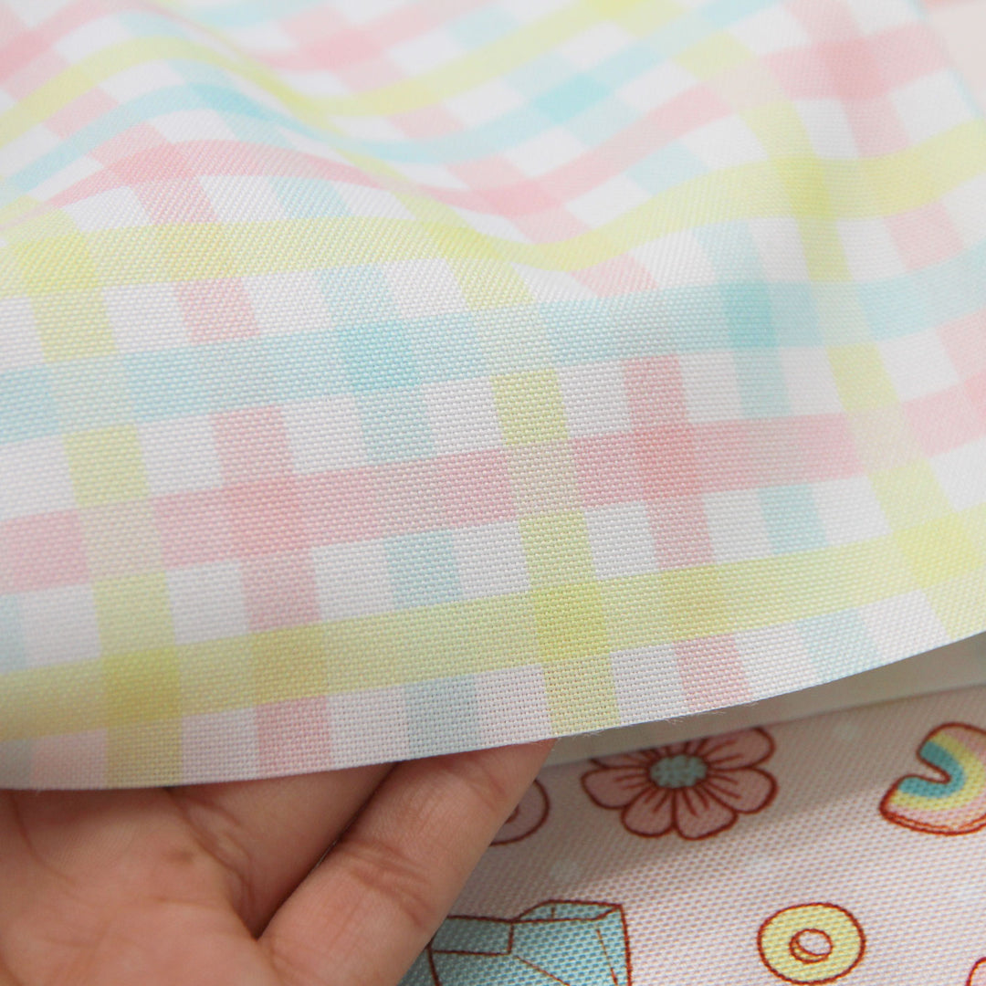 Pastel Gingham - SilkyFlow Fabric