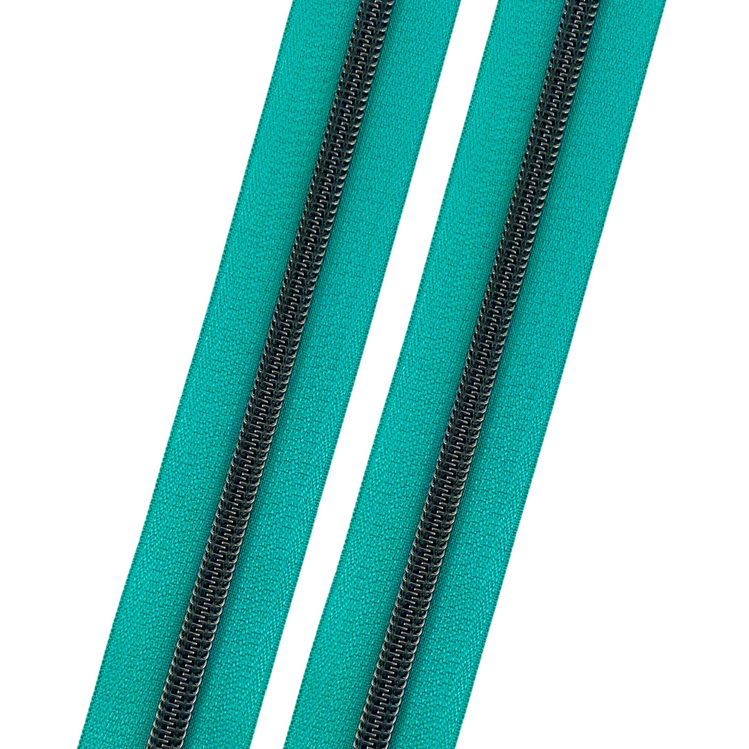 Azure #5 Gunmetal Nylon Coil Zipper Tape – Sew Stitchen Cold
